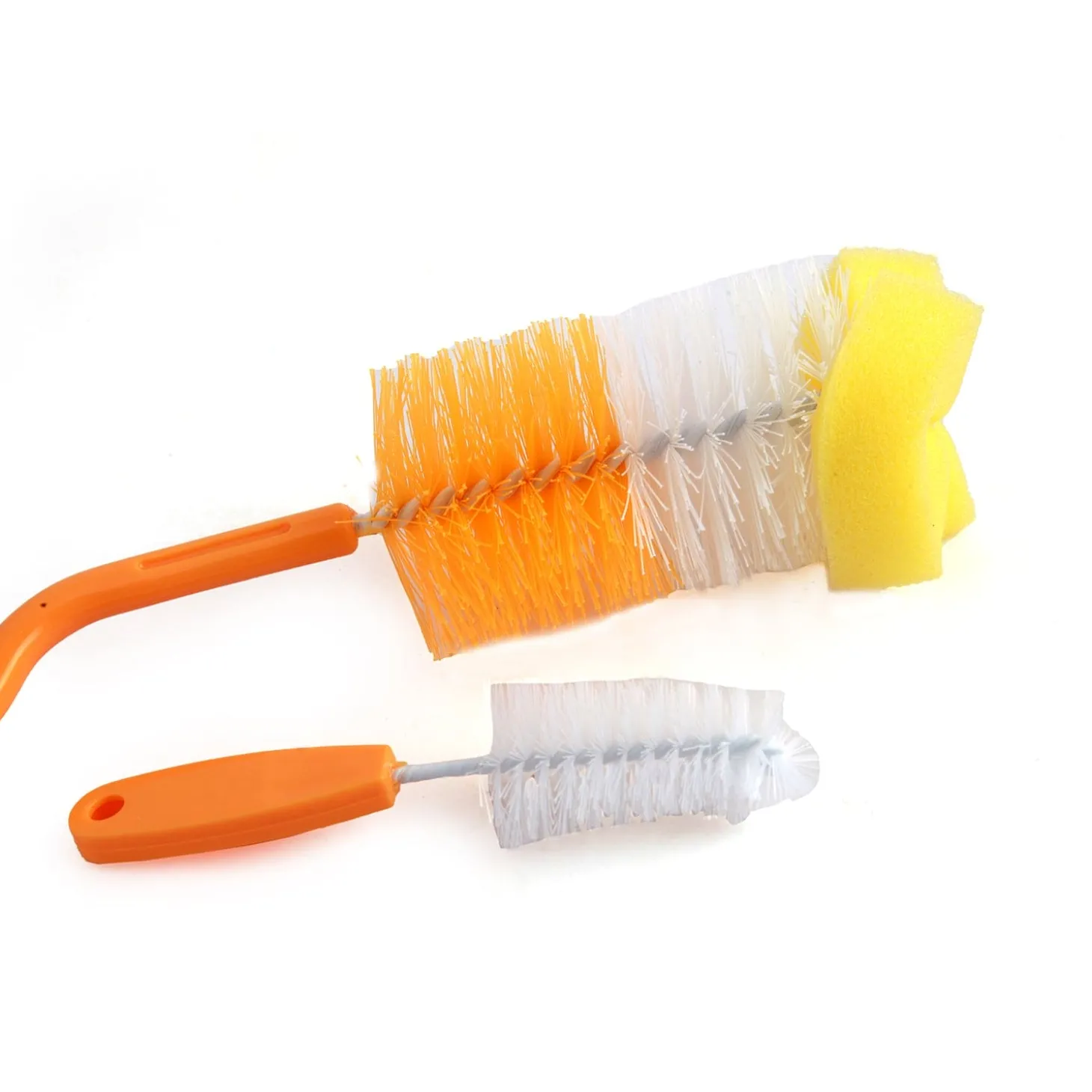 Twist And Turn Orange Bottle And Nipple Cleaning Brush Set of 2