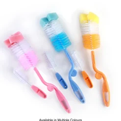 Twist And Turn Pink Bottle And Nipple Cleaning Brush Set of 2