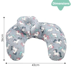 Unicorn Grey Feeding Pillow