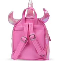 Unicorn Sequined Dual Tone Backpack Trendy Bag - Hot Pink