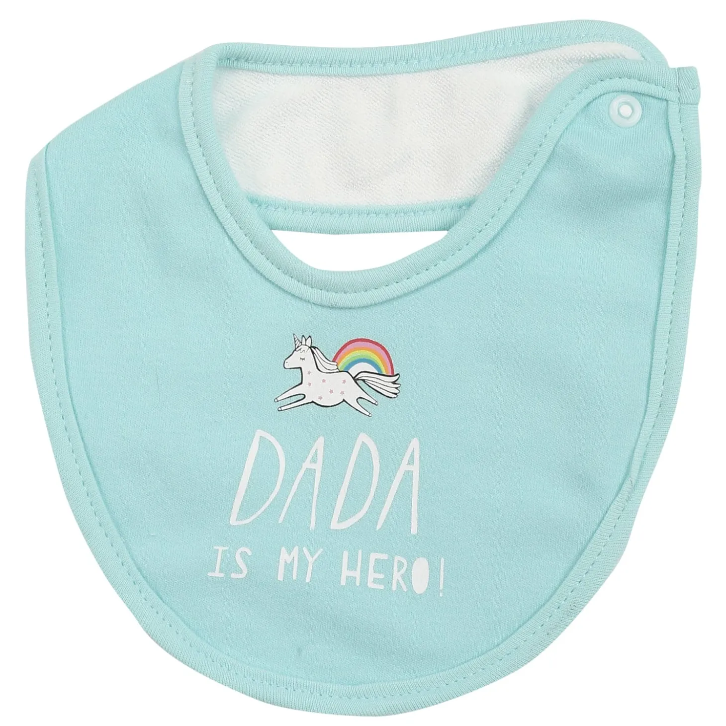 Unicorns And Rainbows Multicolour 3 Pk Bibs