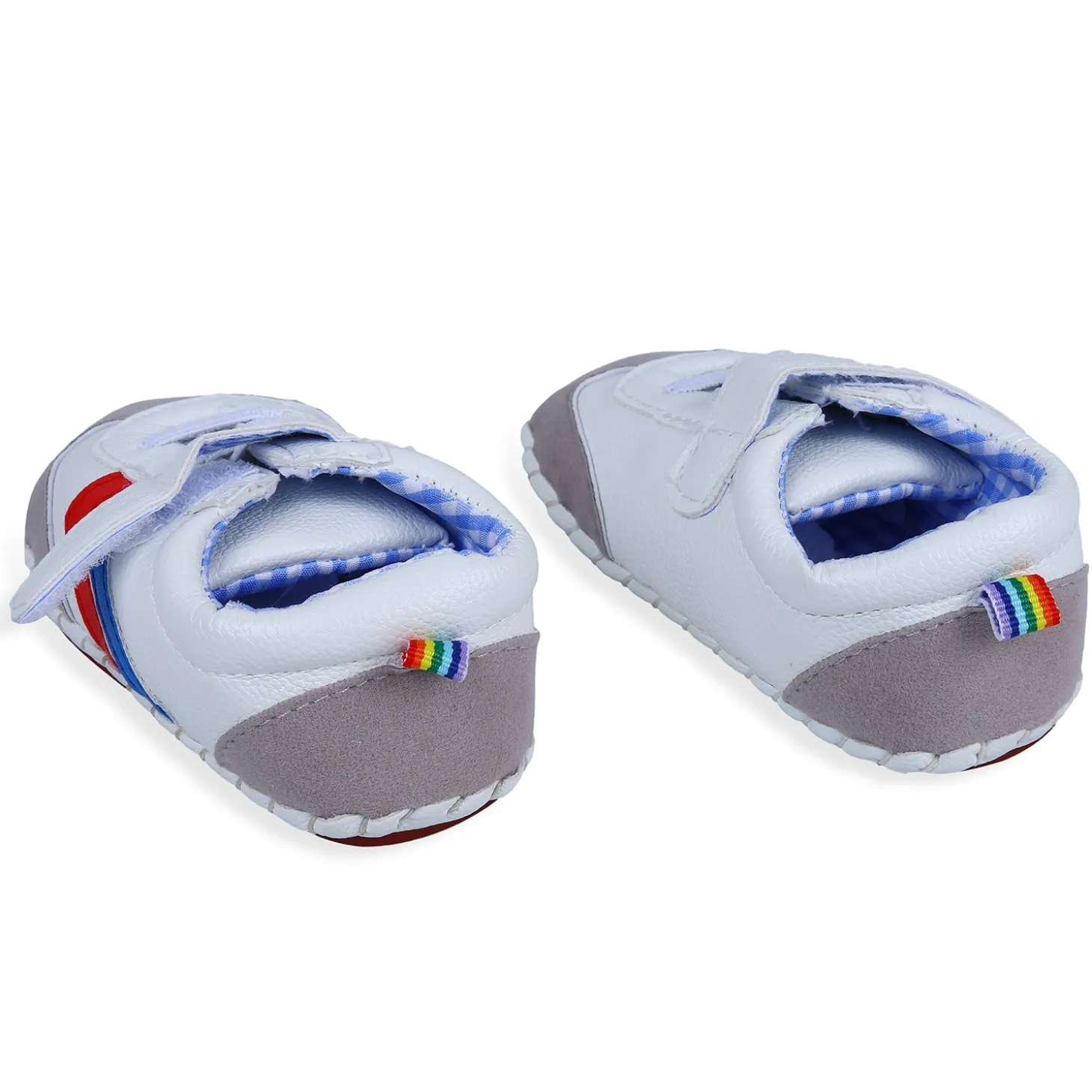 Velcro Colour Blocked Casual Anti-Skid Shoes - Multicolour