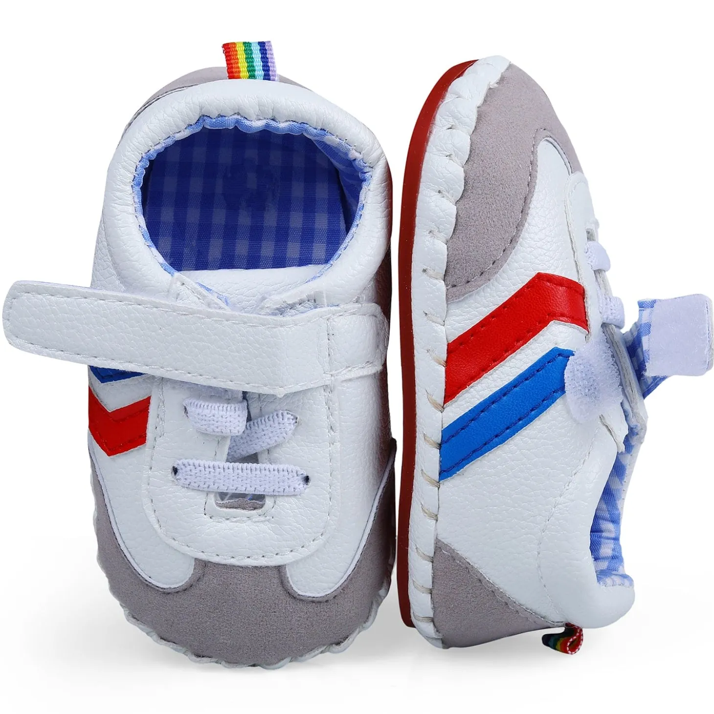 Velcro Colour Blocked Casual Anti-Skid Shoes - Multicolour
