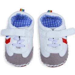 Velcro Colour Blocked Casual Anti-Skid Shoes - Multicolour