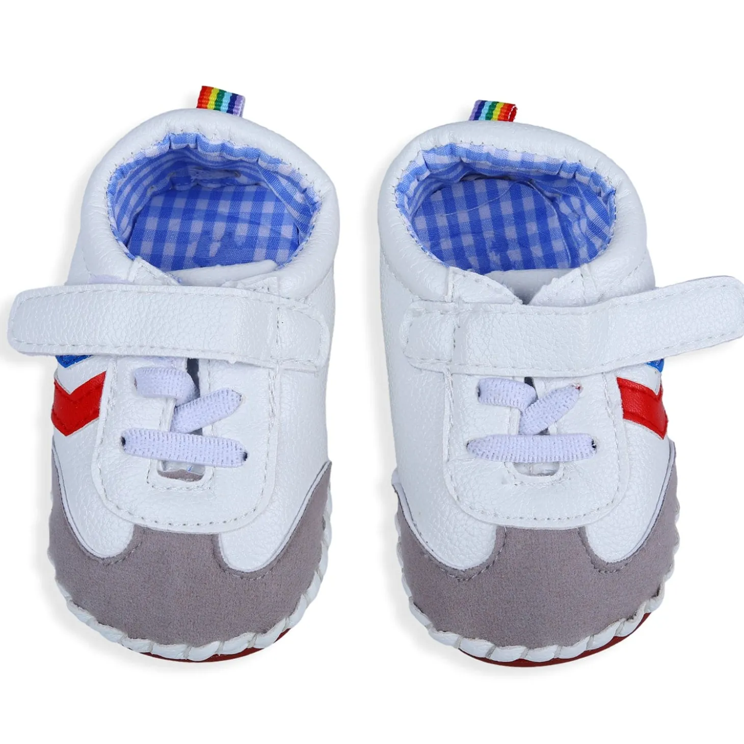 Velcro Colour Blocked Casual Anti-Skid Shoes - Multicolour