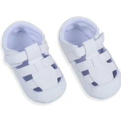 Velcro Hook-Loop Premium Anti-Slip Sandal Booties - White