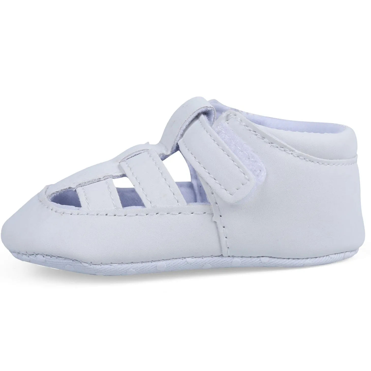 Velcro Hook-Loop Premium Anti-Slip Sandal Booties - White