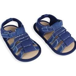 Velcro Hook-Loop Premium Anti-Slip Sandal Booties - Blue