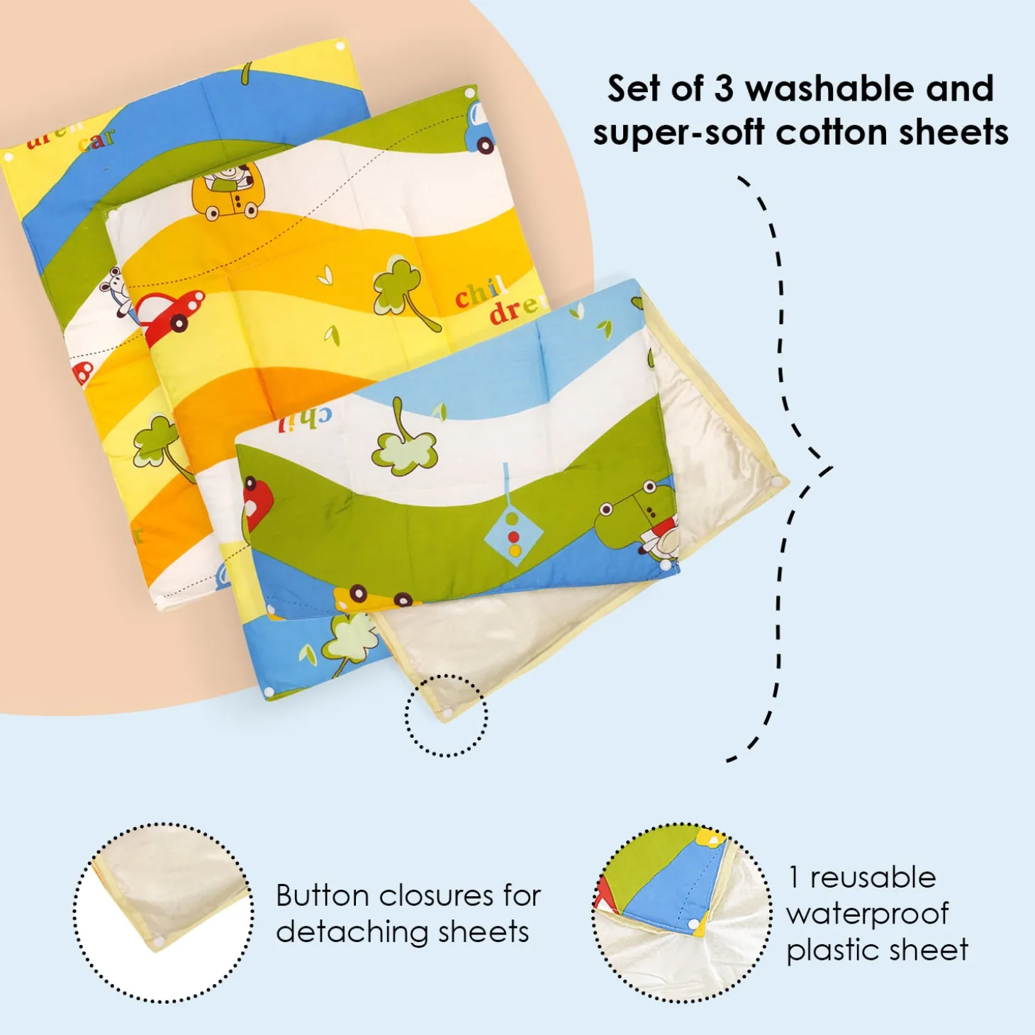 Waterproof Changing Sheet Set Cruising In My Car Multicolour