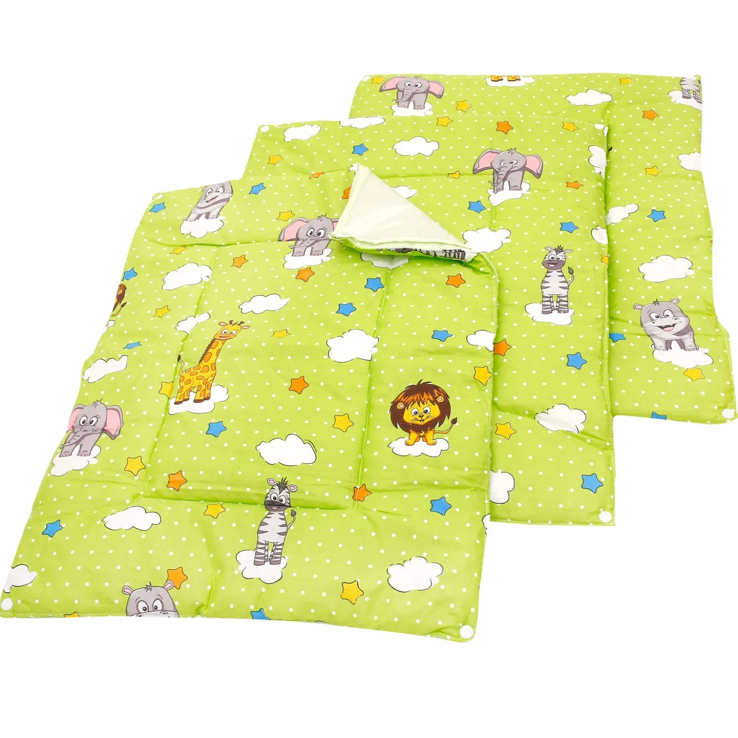 Waterproof Changing Sheet Set Fun In The Jungle Green