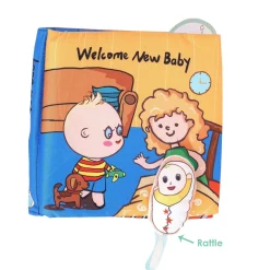 Welcome New Baby Multicolour Activity Cloth Book