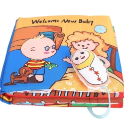 Welcome New Baby Multicolour Activity Cloth Book