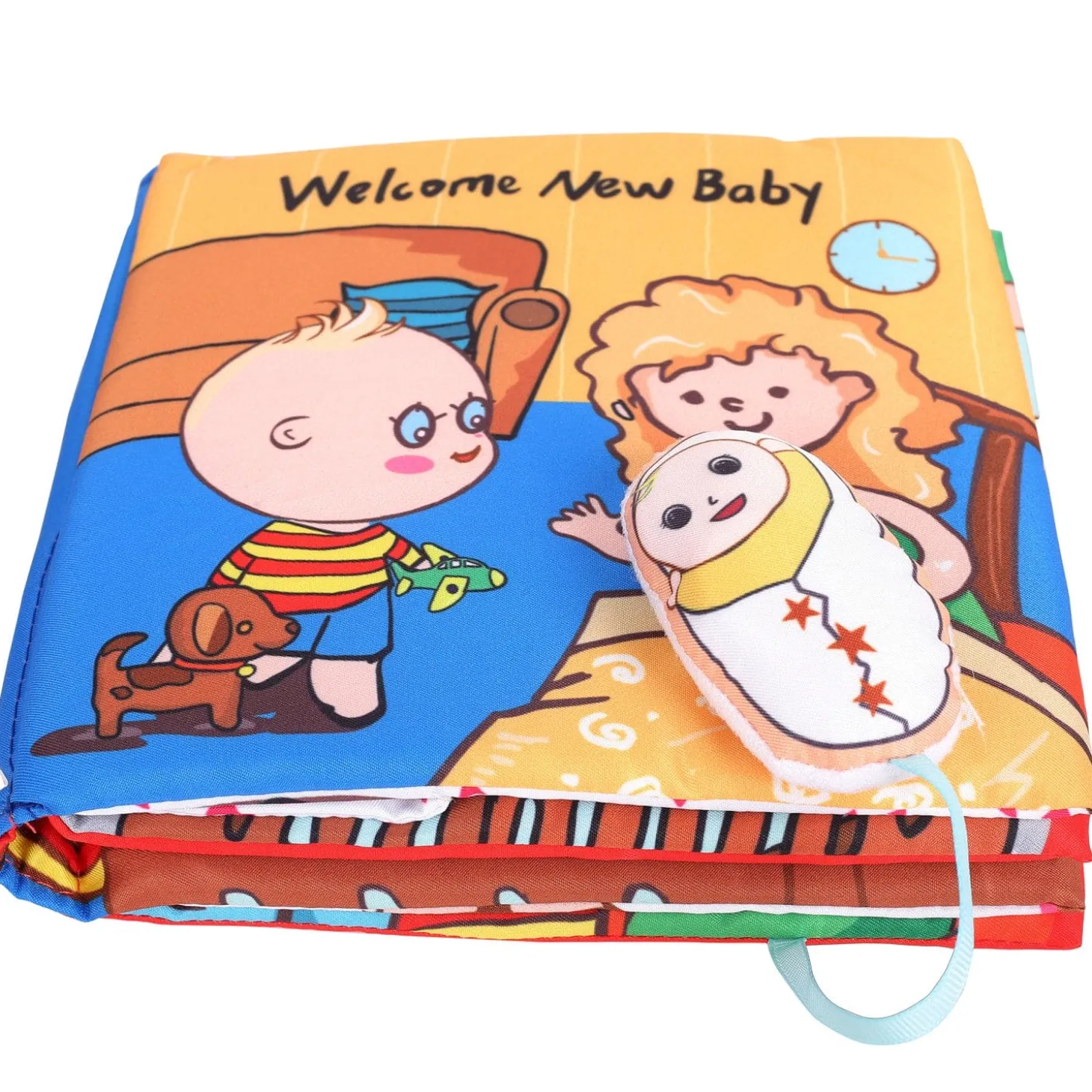 Welcome New Baby Multicolour Activity Cloth Book