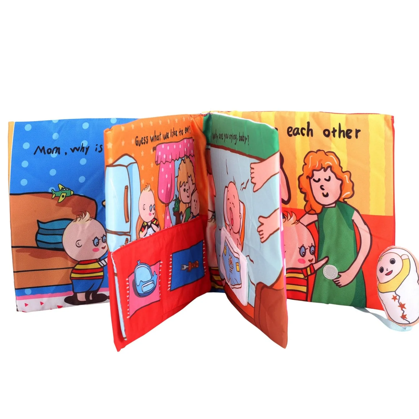 Welcome New Baby Multicolour Activity Cloth Book
