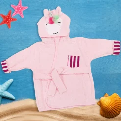 Whimsical Unicorn Pink Bathrobe