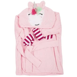 Whimsical Unicorn Pink Bathrobe