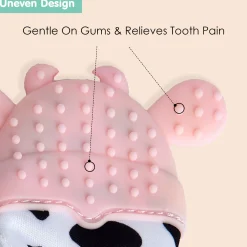 Winking Cow Pink Teething Mitten - 1 pc