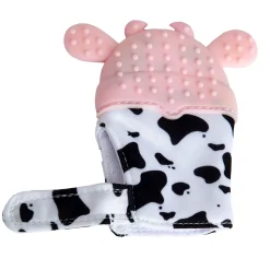 Winking Cow Pink Teething Mitten - 1 pc