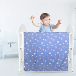 Winter Wonderland Dark Blue Embossed Baby XL Muslin Blanket
