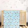 Winter Wonderland Purple And Blue Blanket