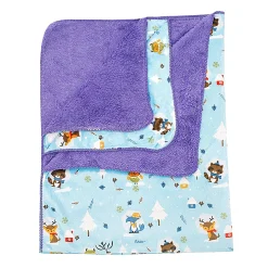 Winter Wonderland Purple And Blue Blanket
