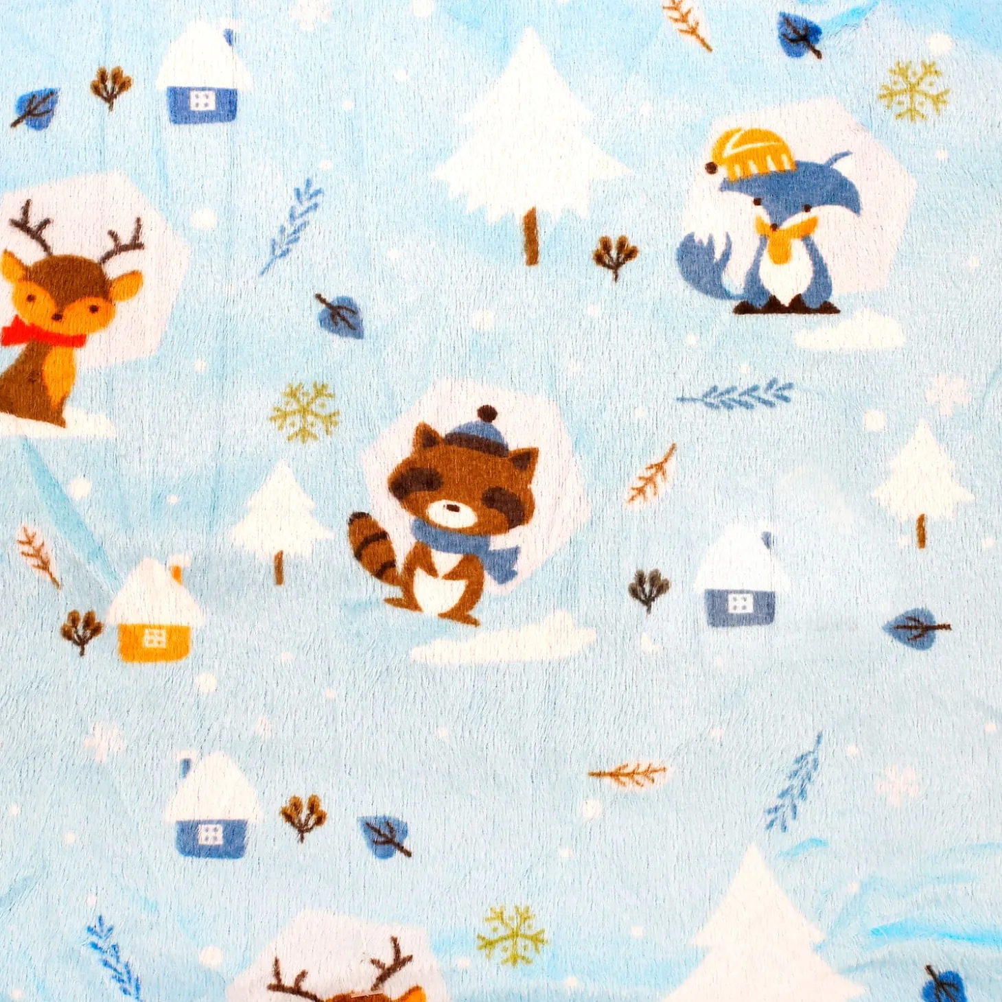 Winter Wonderland Purple And Blue Blanket
