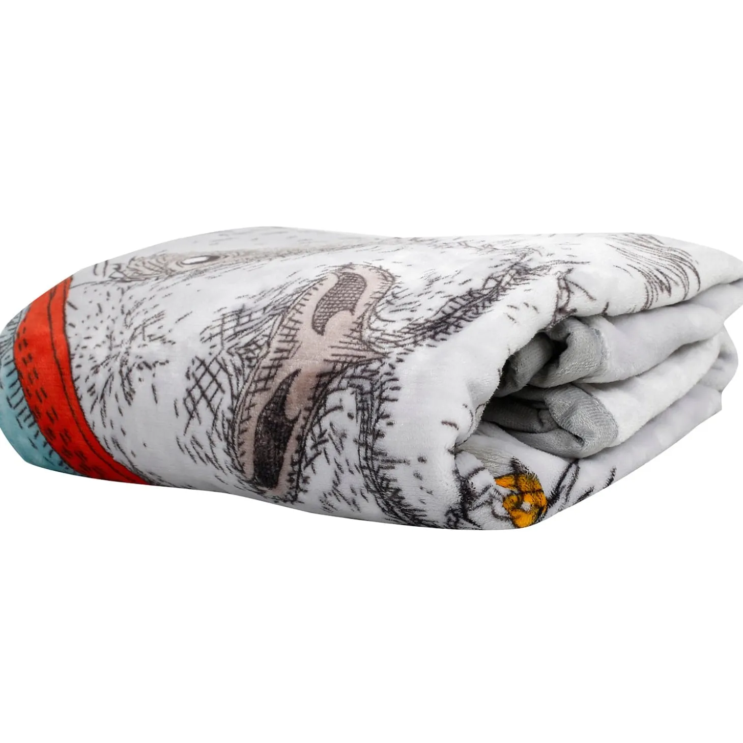 You Dream With Stars White Two-Ply Blanket