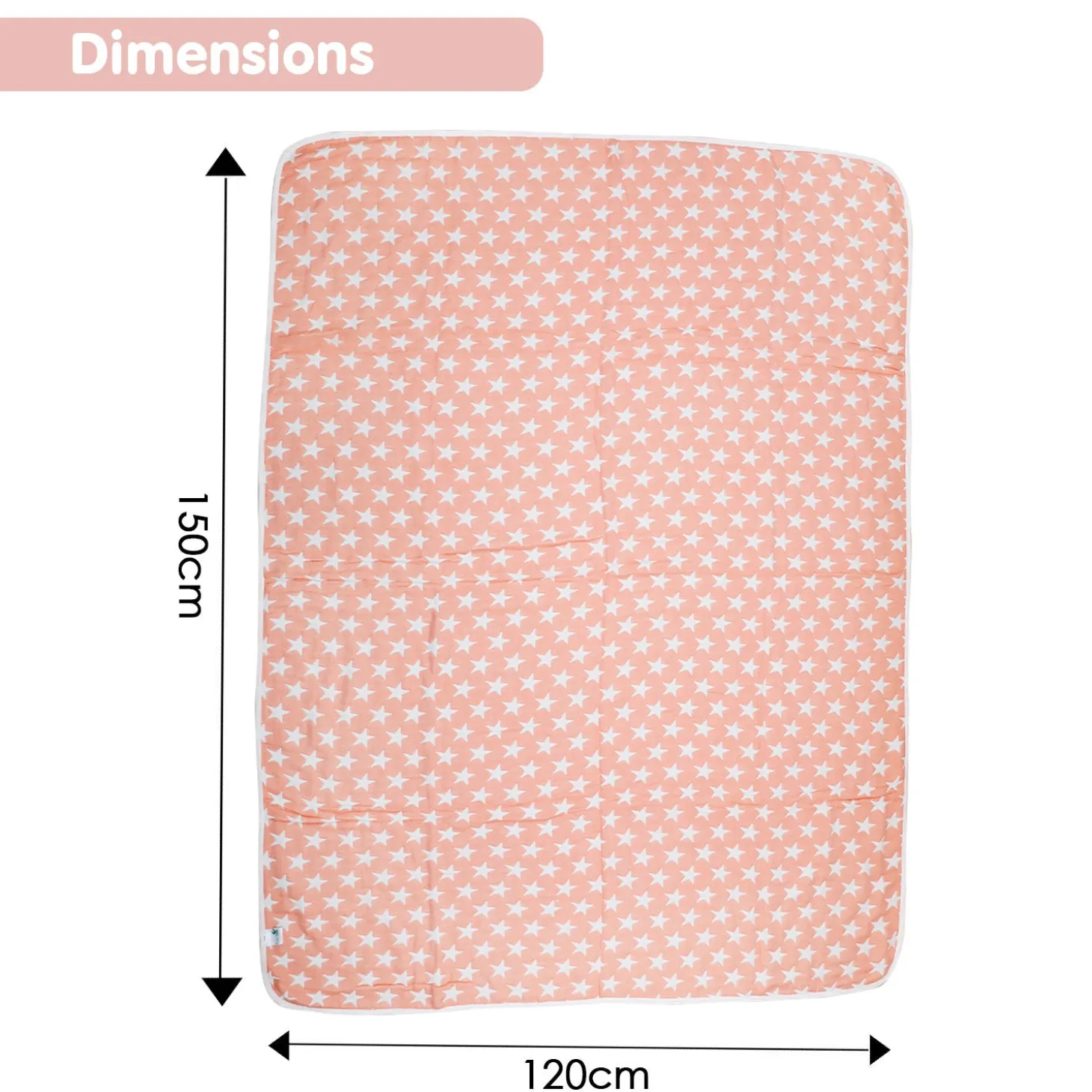 Your Star Is Born Peach XL Muslin Blanket